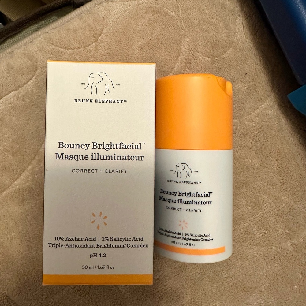 Drunk Elephant Bouncy Brightfacial Mask NEW - Picture 1 of 16